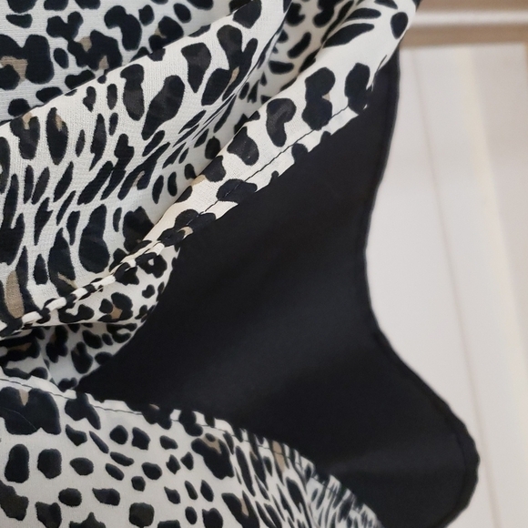 WORTHINGTON size 8 midi skirt cheetah print minor pleating - Picture 3 of 7